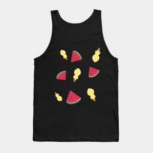 ducks and watermelon cute stickers Tank Top